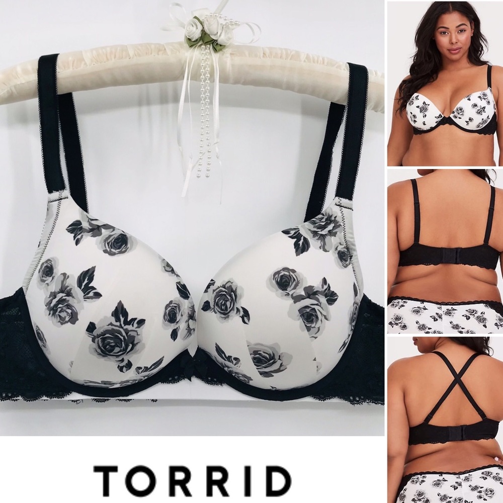 Torrid Microfiber Smooth Push-Up Plunge Bra